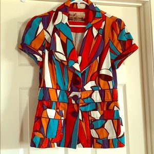 Zara colorful bold top
